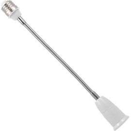 E27 Flexible Light Socket Extender/Adjustable Bulb Extender for Home Light Fixtures/LED Grow Light Socket Stand etc (11inch)