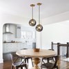 BOKT Mid Century Modern Gold Globe Pendant Lights Kitchen Island