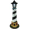 Guiding Light Black and White Solar LED Outdoor Figurine