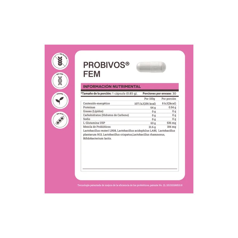 YOU MATTER - Probivos Fem, Probióticos para Mujeres, 30 Cápsulas