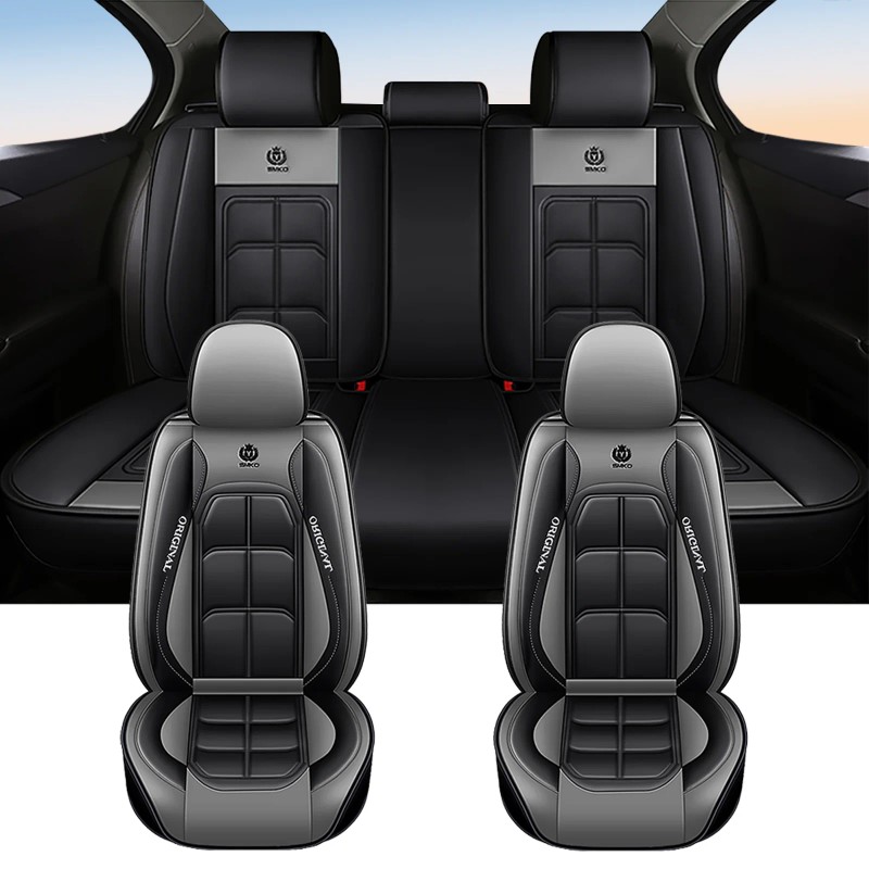 Xiangta Gray 3D Waterproof Car Seat Covers 90% Models Universal