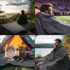 KawaGebo Kamp Outdoor Waterproof Blanket, Foldable Fleece Stadium Blanket for