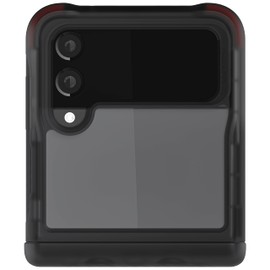 Ghostek COVERT Z Flip 4 Case with Full Hinge Protection and Shock Absorbing Corners Raised Bumper Surrounding Camera Lenses Screen Display Designed for 2022 ZFlip4 5G (6.7 Inch), Smoke (GHOCAS3202)