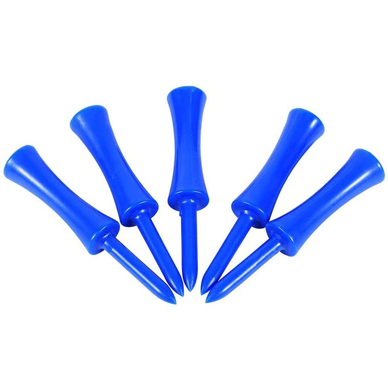 50Pcs/Set Portable Plastic Step Down Golf Tees Height Control Blue