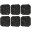 6PCS Rubber Treadmill Mat Sound Insulation Cushion Exercise Equipment Mat
