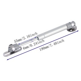 120N lb Gas Strut Cabinet Hinge Safety Lift Support, Soft Open & Down Lid Support & Buffer Telescopic Cabinet Door Glue Head Gas Spring Supports 6 inch Length (4 Pack)
