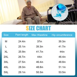 YingXue Urine Incontinence Shorts for Bedridden Patients, Elderly, Incontinence Pants for Men/Women, Leak-Proof Shorts (Medium, Grey)