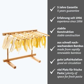 Westmark Leonardo 61322260 Pasta Dryer Bamboo