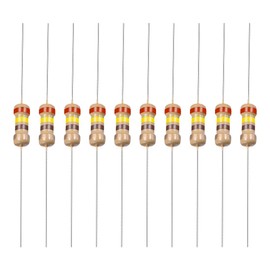YOKIVE Pack of 50 Carbon Film Resistors 1/4 W 240 Ohm 5% Tolerances Resistance Good for Crafts Electronic Projects (4 Colour Band 1.77 x 0.09 Inches)