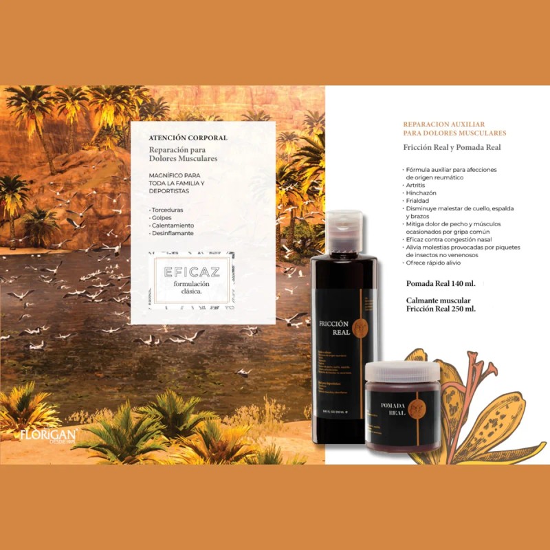 Fricción Y Pomada Real Café Florigan® (set De 4 Piezas)