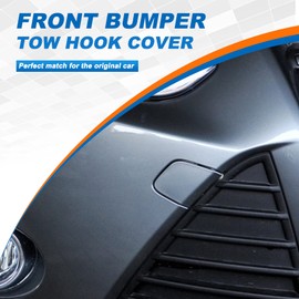 CZShiYue Front Bumper Tow Hook Cover Fit for Ford Focus MK3 III 2011 2012 2013 2014 Towing Eye Cap 1702946 BM5117A989AB (Unpainted, Right Passenger Side) Xinpinsai