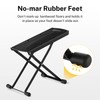Donner Guitar Footrest with Non-Slip Rubber Base, Foldable Guitar Footstool
