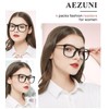 AEZUNI 4 Pack Retro Oversized Square Reading Glasses for Women