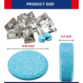 Mabellumia 200 Pcs Car Windshield Washer Fluid Concentrate Tablets,Windshield Washer Fluid Concentrate Car Windshield Wiper Fluid Car Windshield Cleaner