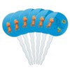 Dinosaur Train T-Rex Buddy Blue Cupcake Picks Toppers Decoration Set