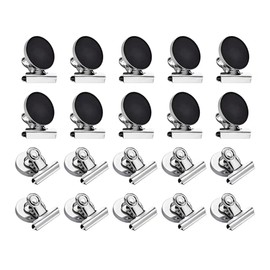 Magnetic Clips 20 Pcak Magnetic Hooks Clips Strong Refrigerator Magnets Clips with Neodymium Magnets,Best for Hanging Home Decoration, Photo Displays， Magnets Clips(31mm Wide)
