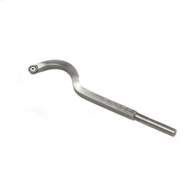 Simple Woodturning Tools Carbide Tipped Mid-size Swan Neck Hollower Tool for Wood Lathe Hollowing, USA Made (No Handle)