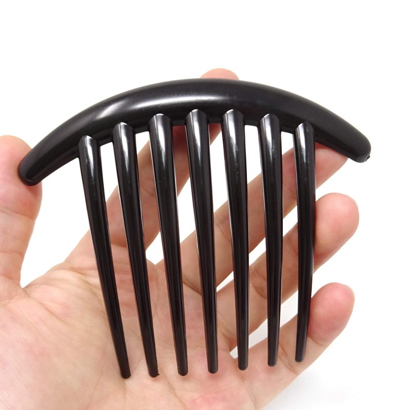 Honbay 6PCS Plastic 7 Tooth French Twist Combs Hair Side