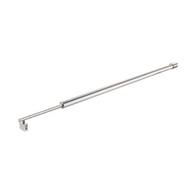 Shower Door Glass Support Bar,27.6'' to 47.2'' Shower Screen Support Telescopic Bar for 5/16" to 3/8" Thick Glass,Wall-to-Glass Support Arm for Fixed Frameless Shower Glass Panel, Brushed Silver