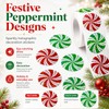 Christmas Candy Swirl Stickers 1 Inch Foil Stickers for Holiday