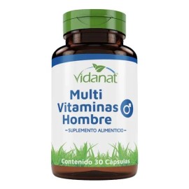 Multivitaminico Hombre 30 Cápsulas Vidanat Sabor Sin sabor