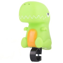 Dinosaur Bike Bell – Cute Bicycle Horn with Squeeze Bulb, Loud & Clear Sound for Fits Bike, Scooter, Balance (Lime Green Dinosaur)
