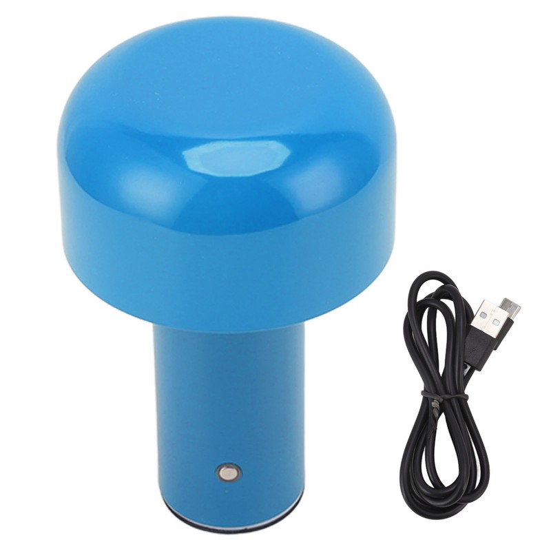 LED Desk Lamp Mushroom Design USB Charging 3 Color Temperature