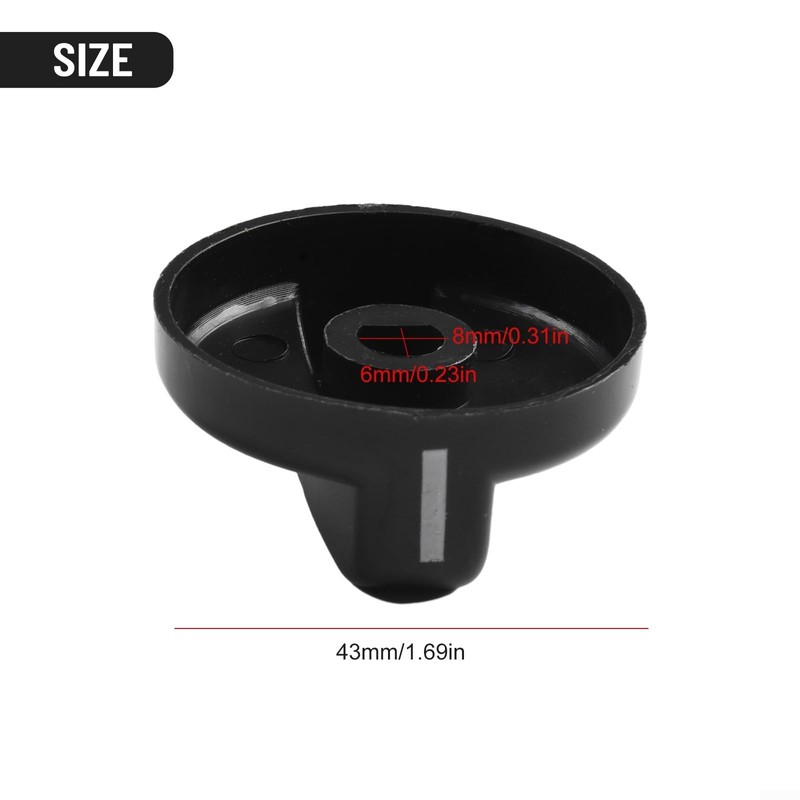 Pack of 5 Gas Stove Knobs, Gas Hob Knobs, Oven