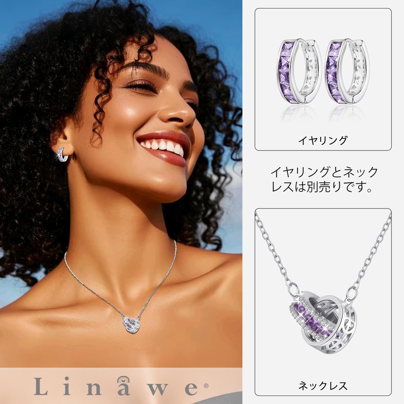 Linawe Women’s Hoop Earrings, Cartilage Rings, First Earrings, Cute, Crystal,