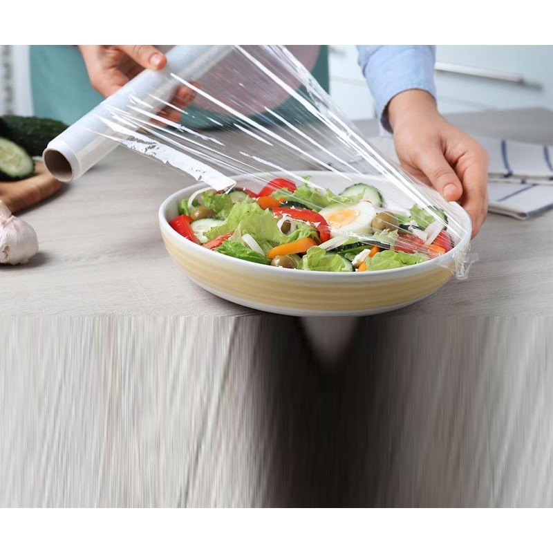 3 x EasyCut Cling Film Refill Rolls Wrapping Freezing Microwaving