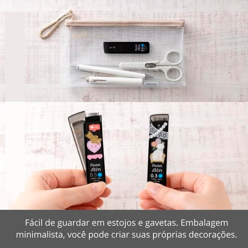 Pentel Ain Leads Refill - 0.7mm 2B