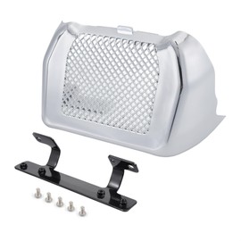 Oil Cooler Cover Case with Bracket Fit for Harley Touring Road King FLHR, Road Glide FLHXS FLTRX FLTRXS, Street Glide FLHX 2017-2023 (Chrome)