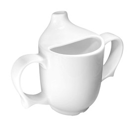 Dignity by Wade Two Handled Feeding Cup - White