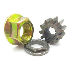 TITISKIN Spindle Blade Nut/Steering Shaft Pinion Gear & Bushing 717-1554 Compatible with Cub Cadet Zero Turn LT1040 LT1042 LT1046 LTX1040 and MTD Craftsman Troy Bilt Mower