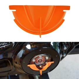 HCmotorku Motorcycle Primary Case Plastics Primary Oil Fill Funnel Fit for Harley 2006-2017 Dyna 2007-2018 Softail (Except '18 FLSB) 2007-later Touring Trike (Orange)