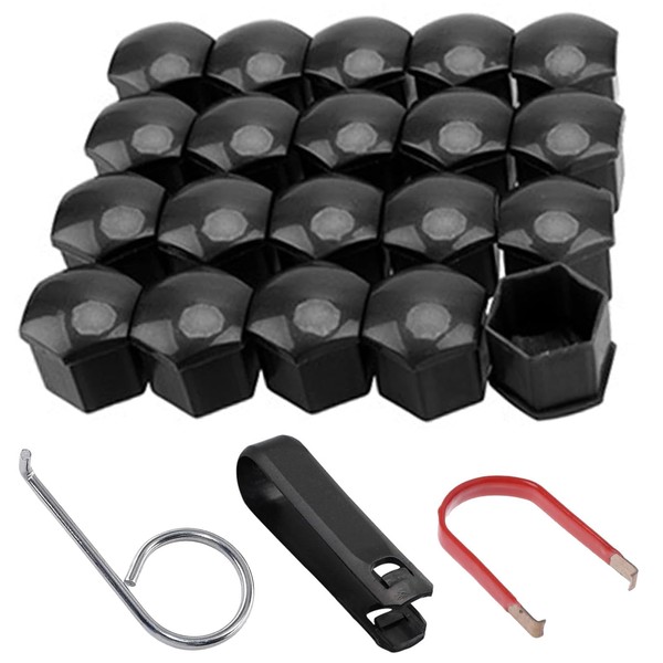 20 x Wheel Nut Caps 21 mm, Cover Caps for