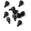 GAOHOU 10pcs New Computer Case Thumb Screws Black Size:6# 32X5mm