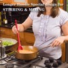 Armrouns Long handle Silicone Mixing Spoon, 12" Stirring Spoons Nonstick