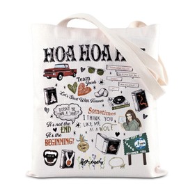 Twilight Movie Inspired Tote Bag Vampire Lovers Shoulder Bag HOA HOA Season Gift Edward Bella Gift Werewolf Gift Forks Gift, hoa tote bag