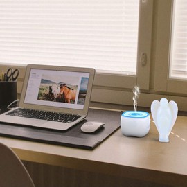 Hoseten Gift Healing Worry Stone Opal Angel Crystal, Healing Crystal, Natural Opal Angel Figurine, Statue, Beautiful Aura Cleansing for Meditation Zen Yoga