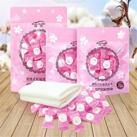 30/50PCS Disposable Portable Cotton Compressed Washcloth Face Towel Wet Wipe Travel - Expandable, Portable, and Convenient