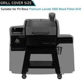 ZJYWSCH Grill Cover for Pit Boss Platinum Laredo 1000 PB1000PL Wood Pellet Grill & Smoker 600D Heavy Duty Pit Boss Laredo 1000 Grill Cover Outdoor Waterproof