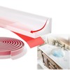 39Inch Shower Threshold Water Dam, Self Adhesive Waterproof Barrier (Clear)
