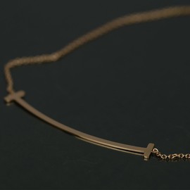 ZIYMU ZM-p-012 Women's Necklace, Pendant, Stainless Steel, Good Luck, Smile, 3 Color, Stainless Steel, No Gemstone