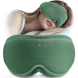 MUSICOZY Sleep Mask, Headphones, 3D Organic Bamboo Cotton Eye Mask for Travel and Restful Sleep, Shift Work, Bluetooth 5.4, Sleep Headphones, Cool Gadgets, Gift for Men and