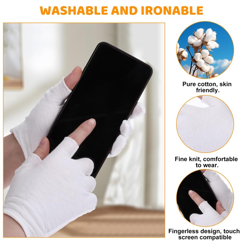 moisturising Gloves Cotton Gloves for Eczema Dry Hands
