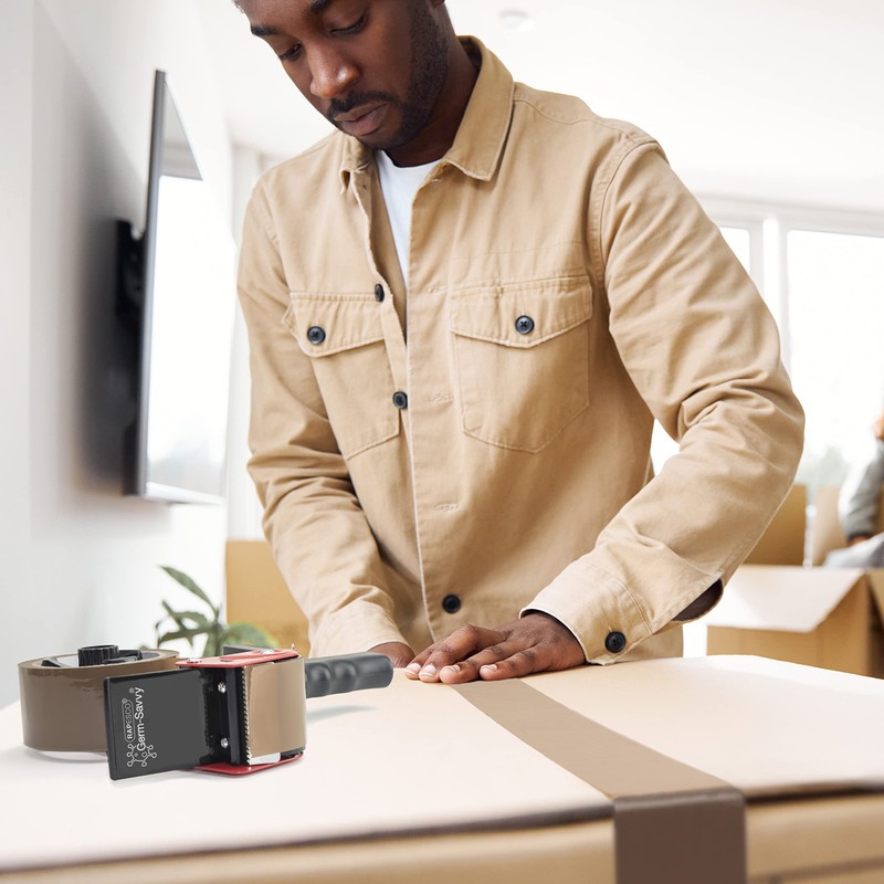 Rapesco 1683 Germ-Savvy Antibacterial, 960 Tape Dispenser with 1 Brown