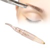 2 in 1 Heated Eyelash Curler Eyebrow Hair Remover Double