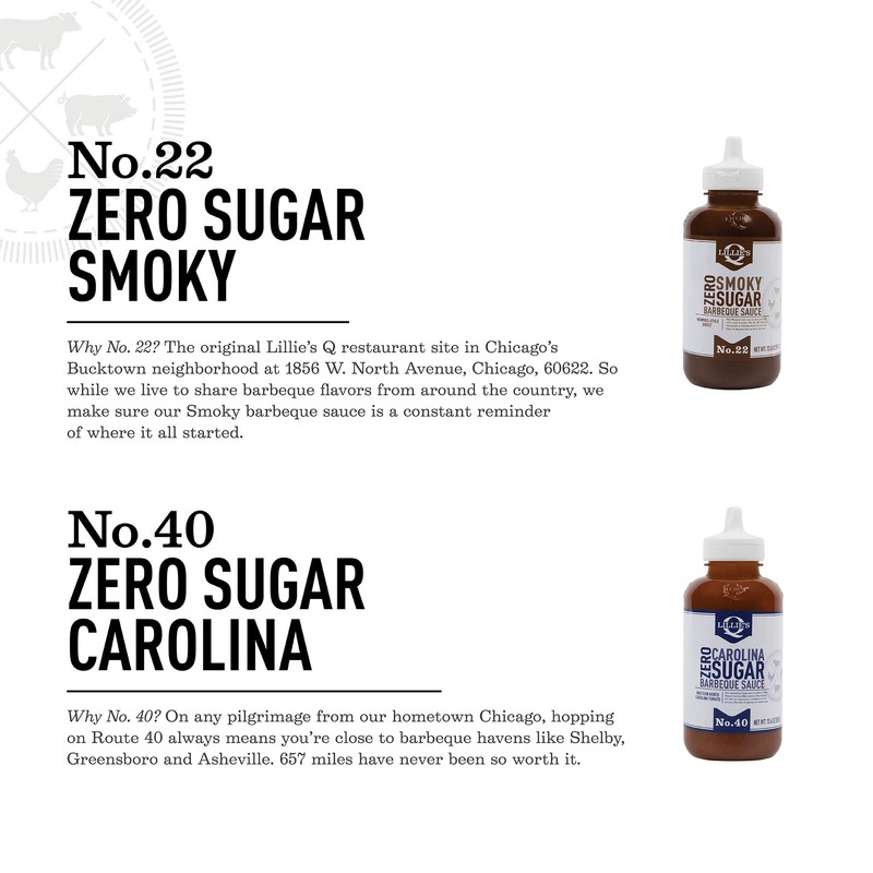 Lillie's Q - Zero Sugar Smoky BBQ (13.8oz) & Zero