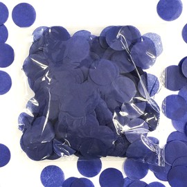 Wrapables® 1" Round Tissue Confetti Party Decorations for Weddings, Birthday Parties, and Showers (Midnight Blue)